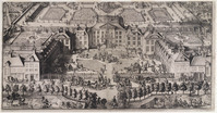 KG 06645
<br/>
Het Loo, bovenaanzicht
<br/>
<em>Hooghe, Romeyn de (1645-1708)</em>